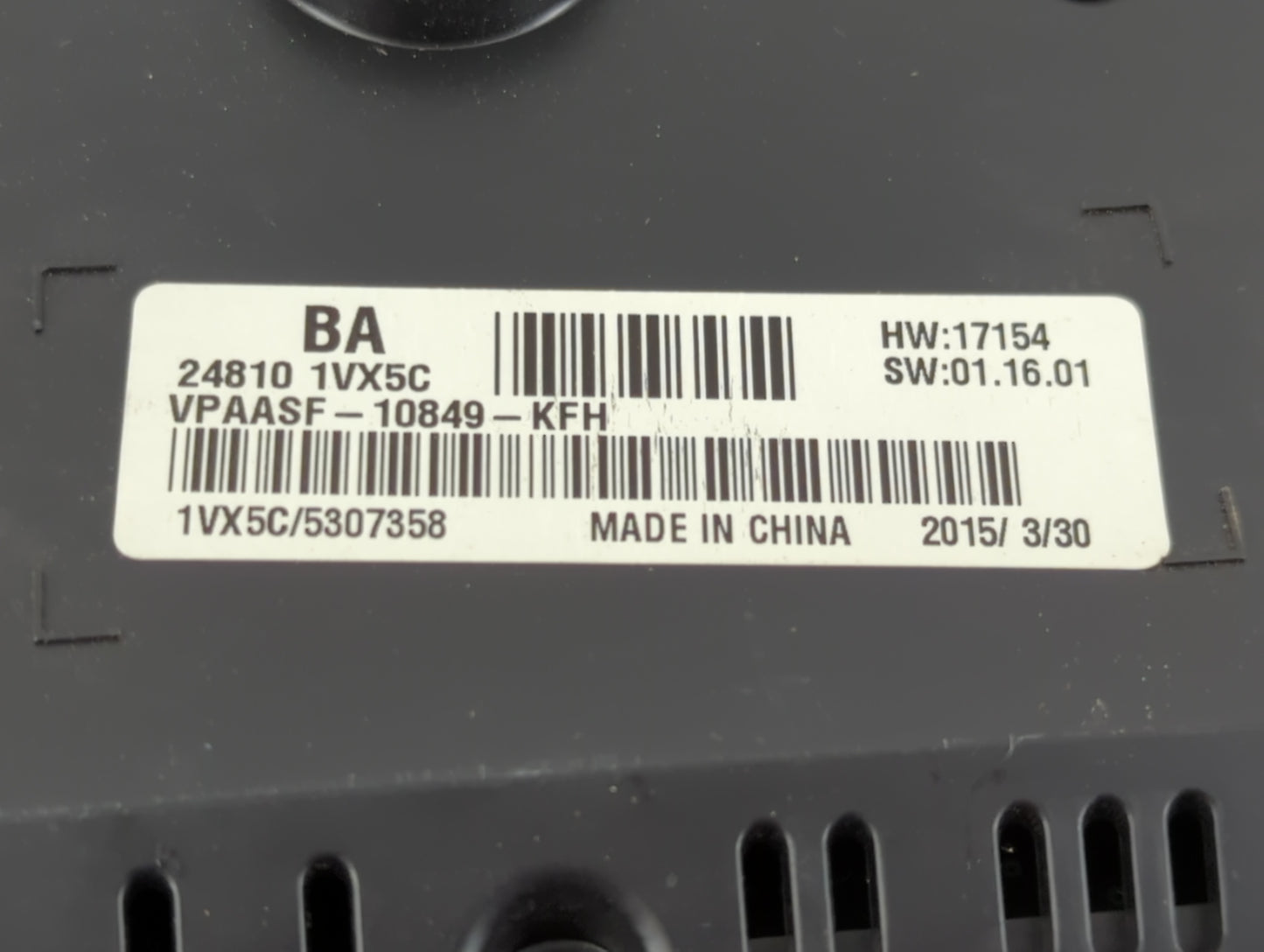 2012-2015 Nissan Rogue Instrument Cluster Speedometer Gauges P/N:24810 1VX5C Fits Fits 2012 2013 2014 2015 OEM Used Auto Par