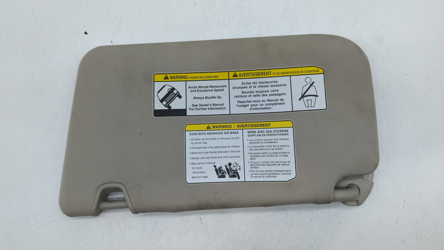 2014-2017 Nissan Rogue Sun Visor Shade Replacement Passenger Right Mirror Fits Fits 2014 2015 2016 2017 OEM Used Auto Parts