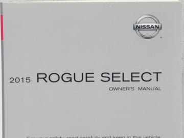 2015 Nissan Rogue Owners Manual Book Guide P/N:OM15E00S35U0 OEM Used Auto Parts