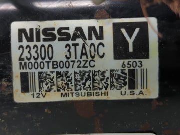 2015-2020 Nissan Rogue Car Starter Motor Solenoid OEM P/N:23300 3TA0C Fits Fits 2015 2016 2017 2018 2019 2020 OEM Used Auto Parts