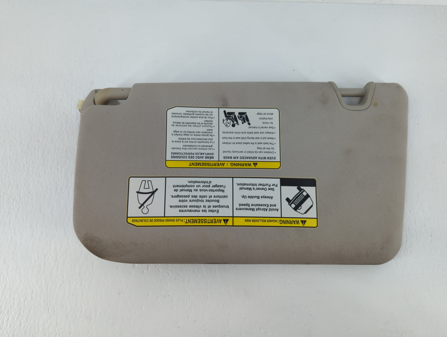 2014-2017 Nissan Rogue Sun Visor Shade Replacement Passenger Right Mirror Fits Fits 2014 2015 2016 2017 OEM Used Auto Parts