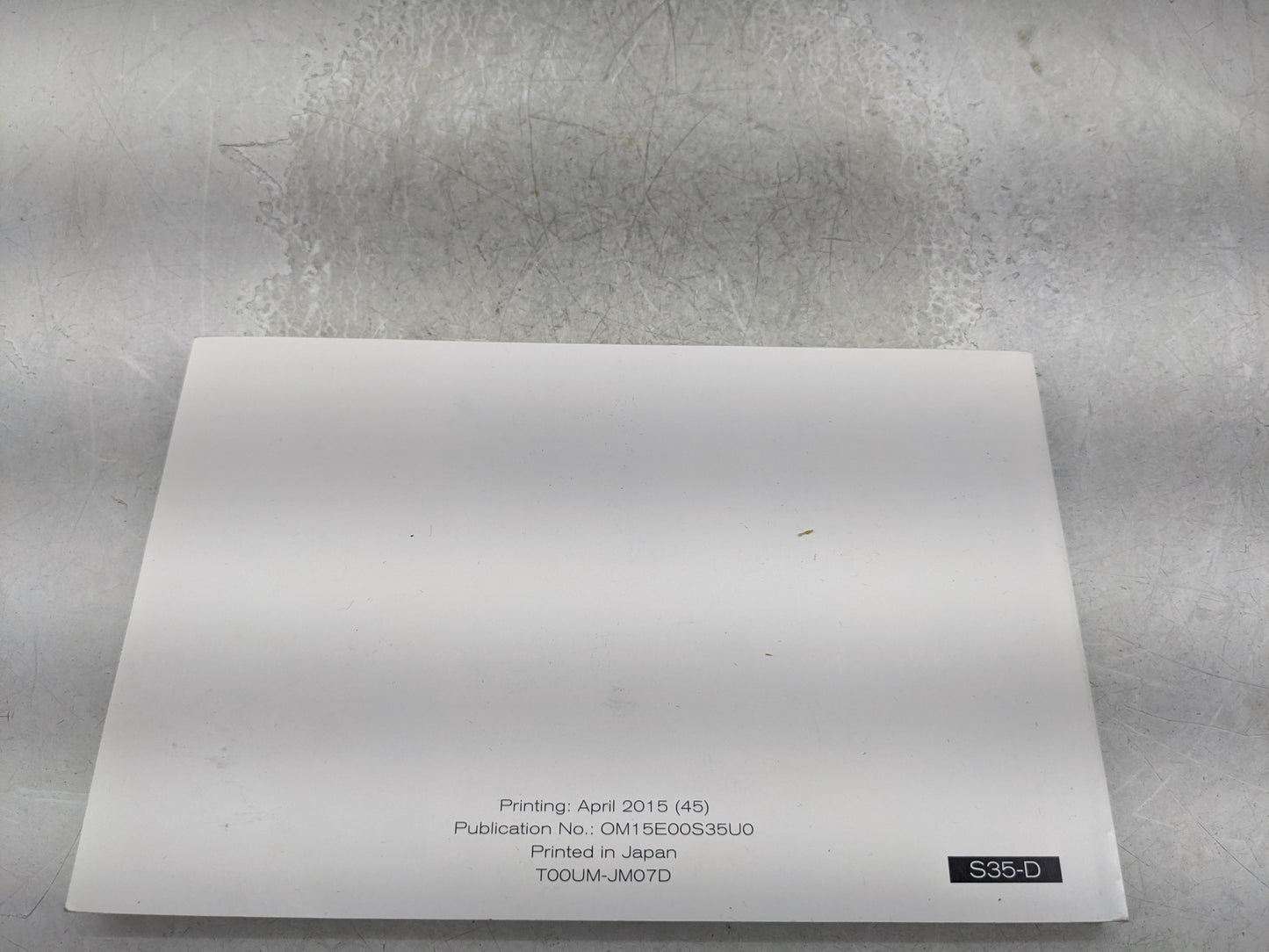 2015 Nissan Rogue Select Owners Manual Book Guide P/N:OM15E00S35U0 OEM Used Auto Parts - Oemusedautoparts1.com