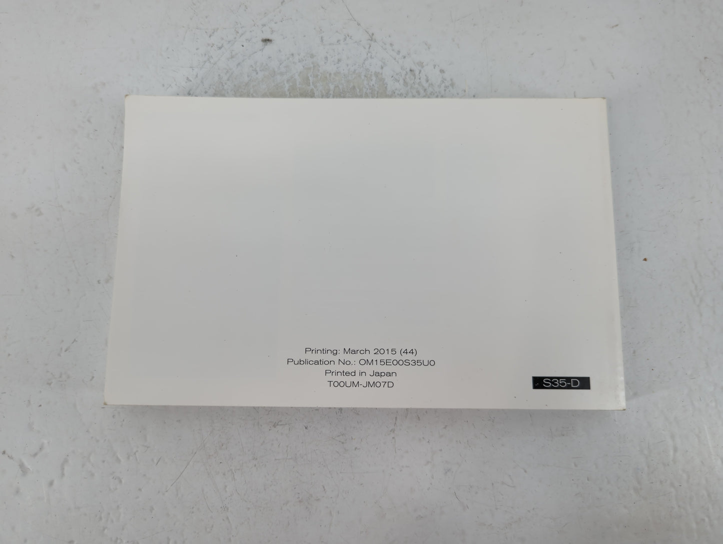 2015 Nissan Rogue Select Owners Manual Book Guide P/N:OM15E00S35U0 OEM Used Auto Parts - Oemusedautoparts1.com