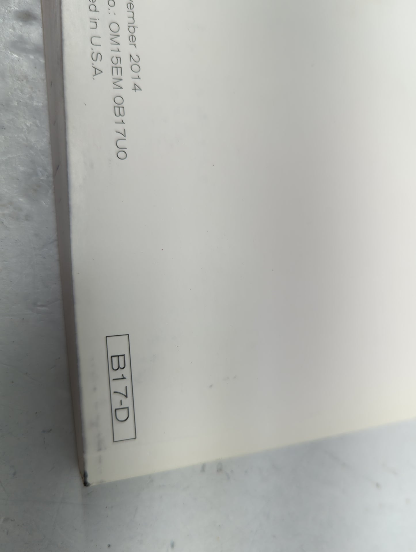 2015 Nissan Sentra Owners Manual Book Guide OEM Used Auto Parts - Oemusedautoparts1.com