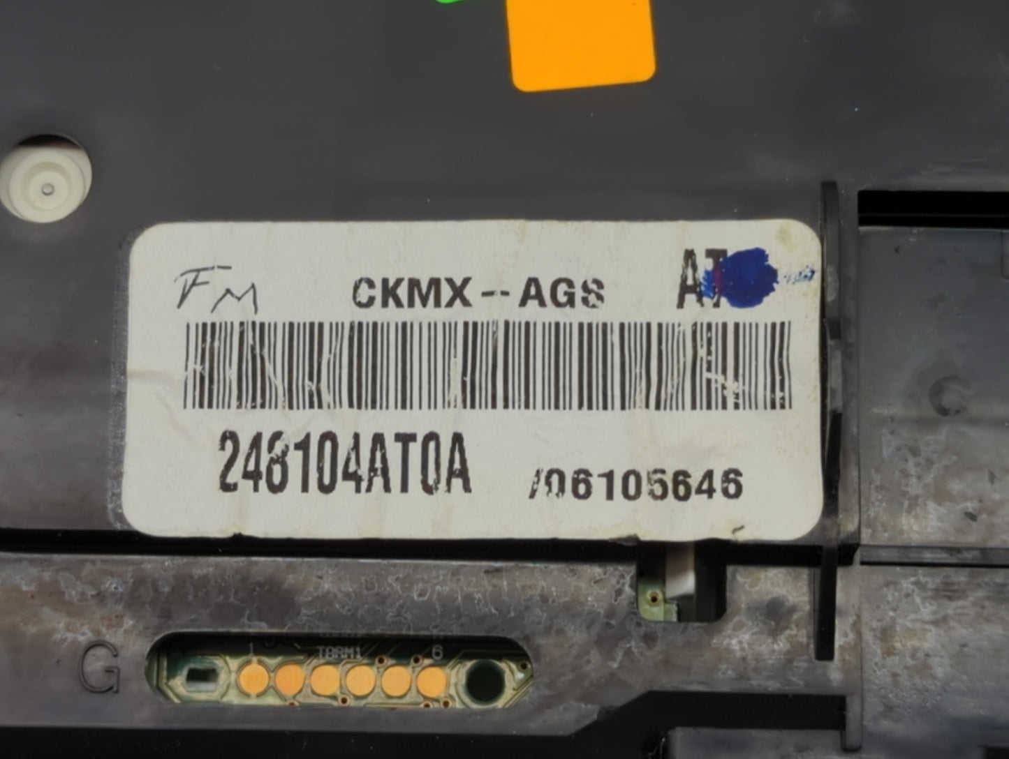 2015 Nissan Sentra Instrument Cluster Speedometer Gauges P/N:248104AT0A Miles:120K Fits OEM Used Auto Parts - Oemusedautopar