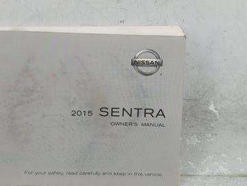 2015 Nissan Sentra Owners Manual Book Guide OEM Used Auto Parts