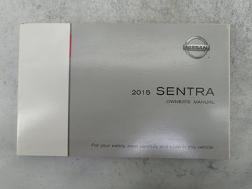 2015 Nissan Sentra Owners Manual Book Guide P/N:OM15EM 0B17U1 OEM Used Auto Parts