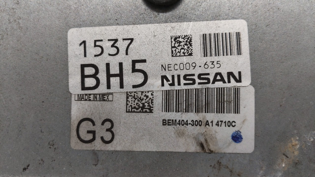2013-2015 Nissan Sentra PCM Engine Control Computer ECU ECM PCU OEM P/N:BEM404-300 A1 NEC001-666 Fits Fits 2013 2014 2015 OE