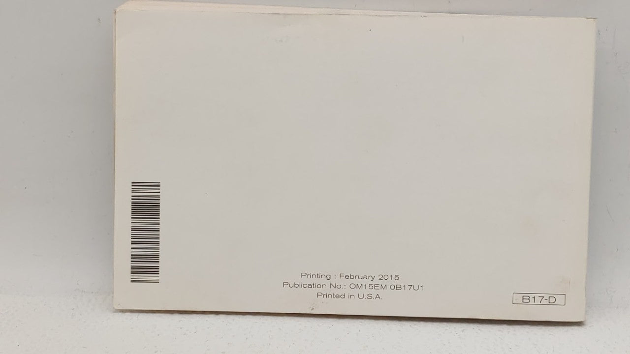 2015 Nissan Sentra Owners Manual Book Guide OEM Used Auto Parts - Oemusedautoparts1.com