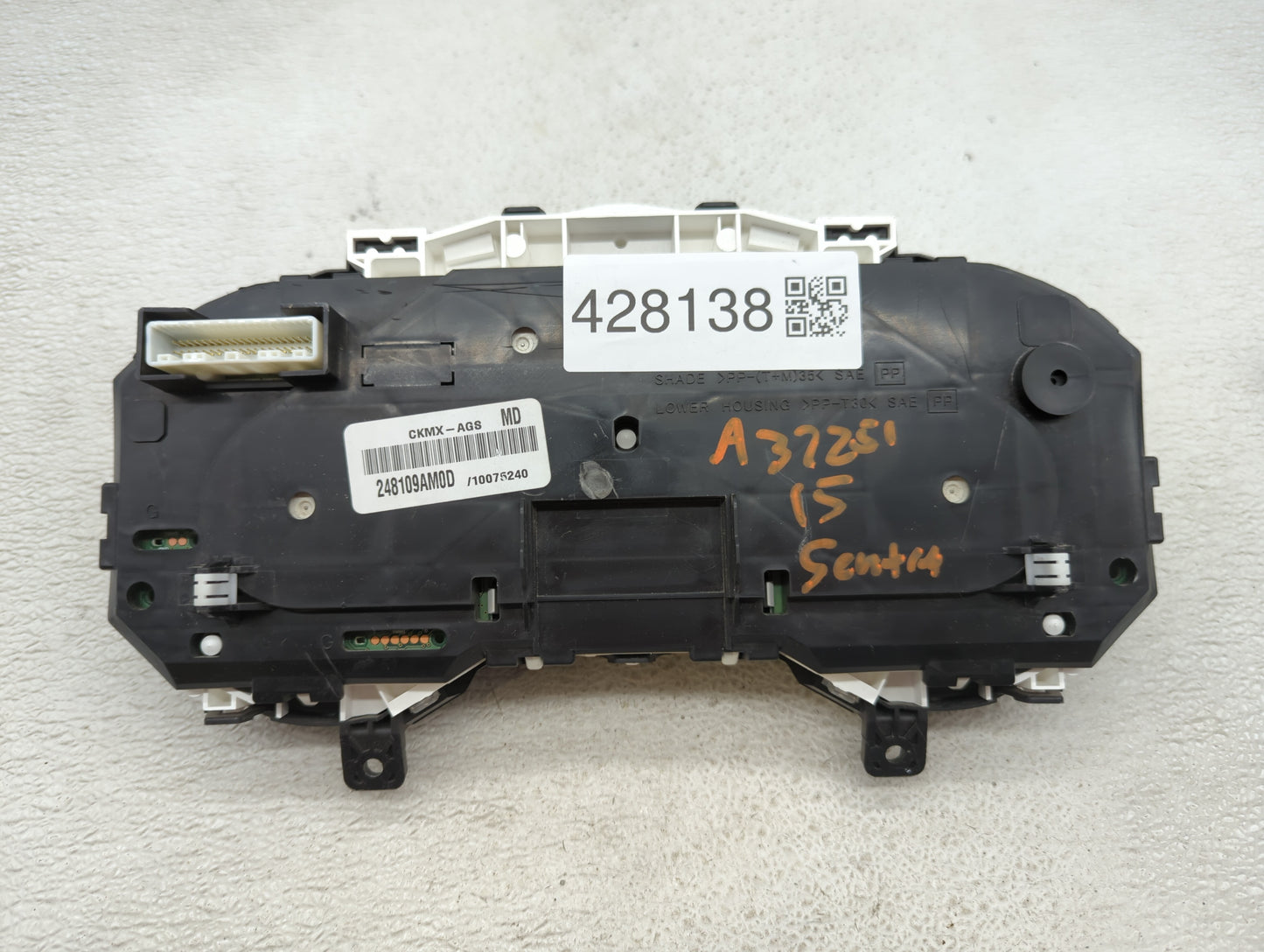 2014-2015 Nissan Sentra Instrument Cluster Speedometer Gauges P/N:248109AM0D Fits Fits 2014 2015 OEM Used Auto Parts - Oemus