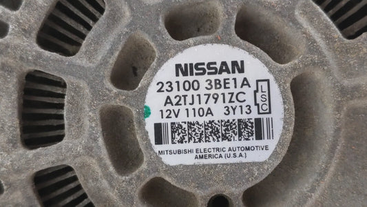 2012-2019 Nissan Versa Alternator Replacement Generator Charging Assembly Engine OEM P/N:23100 3BE1A Fits OEM Used Auto Parts
