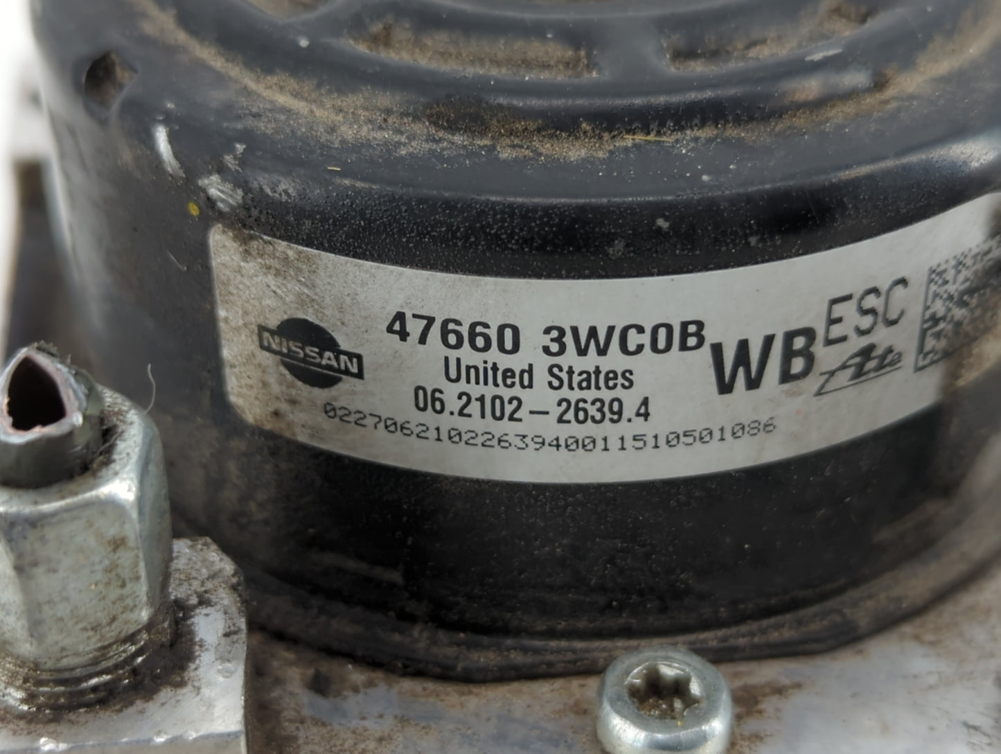 2014-2019 Nissan Versa ABS Pump Control Module Replacement P/N:47660 3WC0B Fits Fits 2014 2015 2016 2017 2018 2019 OEM Used