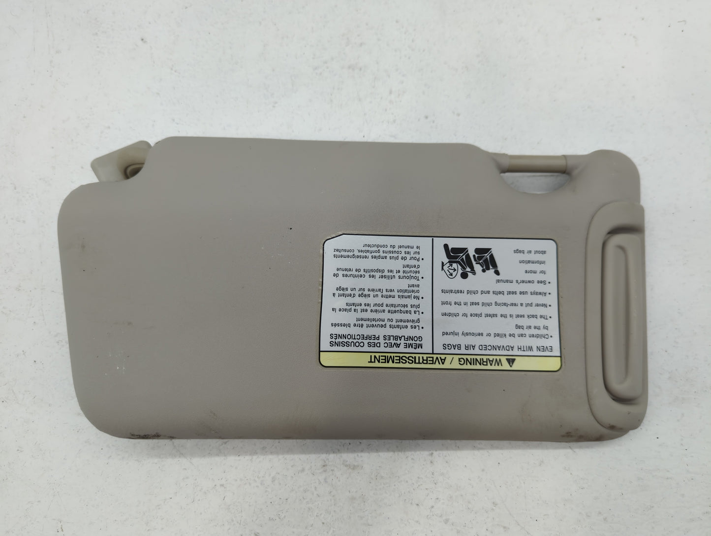 2013-2015 Nissan Versa Sun Visor Shade Replacement Passenger Right Mirror Fits Fits 2013 2014 2015 OEM Used Auto Parts - Oem