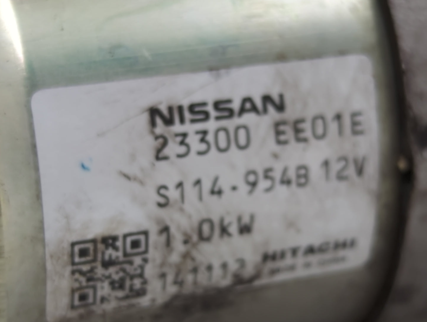 2012-2019 Nissan Versa Car Starter Motor Solenoid OEM P/N:S114-954B 12V 23300 EE01E Fits OEM Used Auto Parts - Oemusedautopa