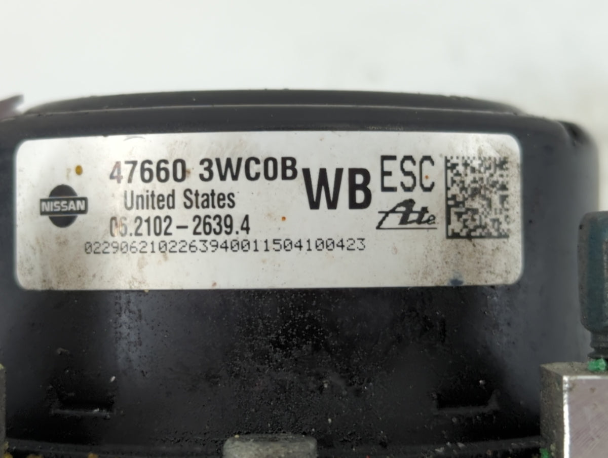 2014-2019 Nissan Versa Anti-Lock Brake ABS Pump Module Actuator OEM P/N:47660 3WC0B Fits Fits 2014 2015 2016 2017 2018 2019