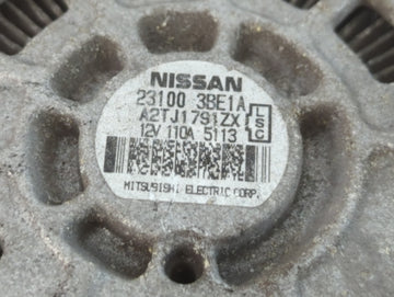 2012-2019 Nissan Versa Alternator Replacement Generator Charging Assembly Engine OEM P/N:23100 3BE1A Fits OEM Used Auto Parts