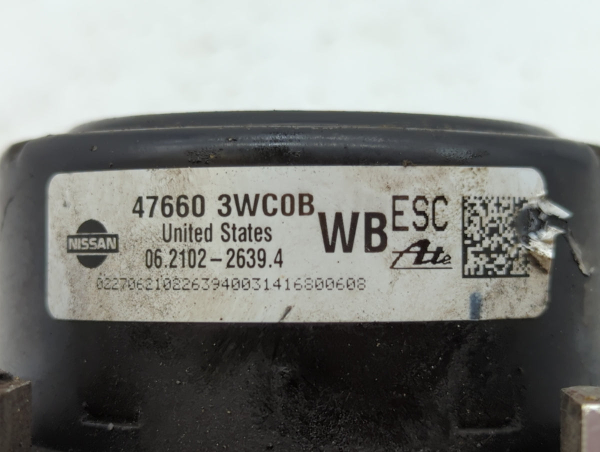 2014-2019 Nissan Versa Note Anti-Lock Brake ABS Pump Module Actuator OEM P/N:47660 9MD0B 47660 3WC0B Fits OEM Used Auto Part