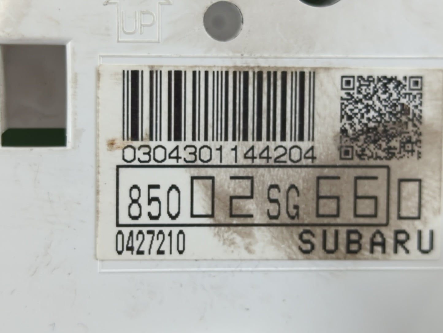 2015 Subaru Forester Instrument Cluster Speedometer Gauges P/N:85002SG660 Fits OEM Used Auto Parts - Oemusedautoparts1.com