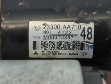 2014-2018 Subaru Forester Car Starter Motor Solenoid OEM P/N:M000T38571 23300 AA710 Fits OEM Used Auto Parts