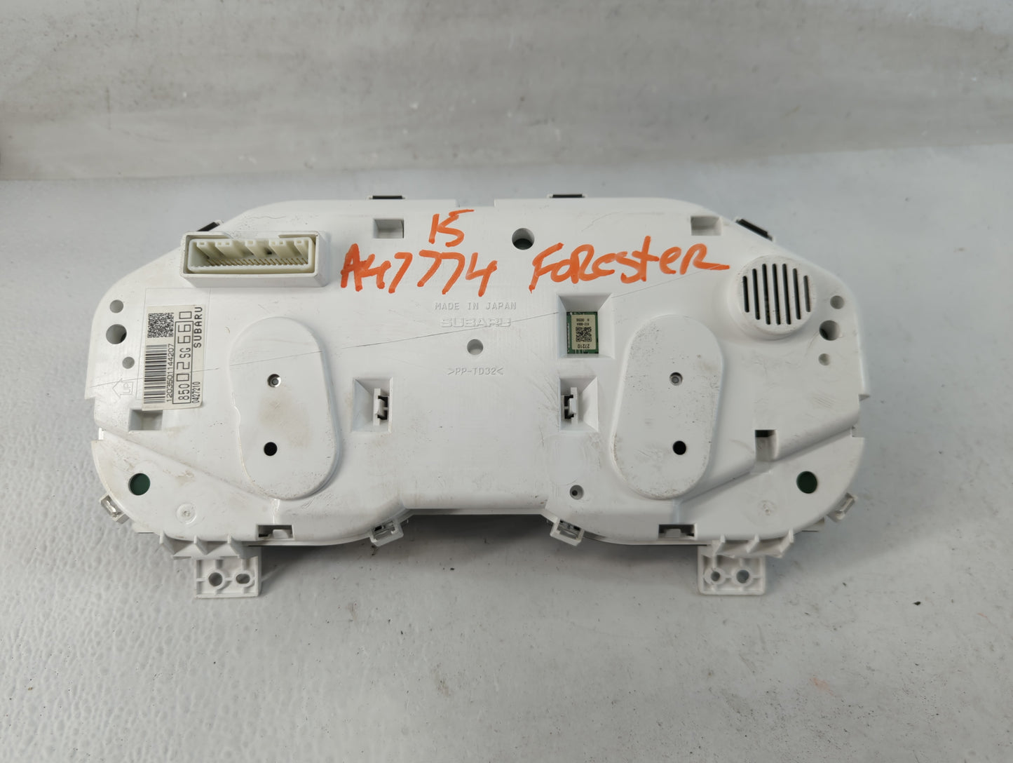 2015 Subaru Forester Instrument Cluster Speedometer Gauges P/N:85002SG660 Fits OEM Used Auto Parts - Oemusedautoparts1.com