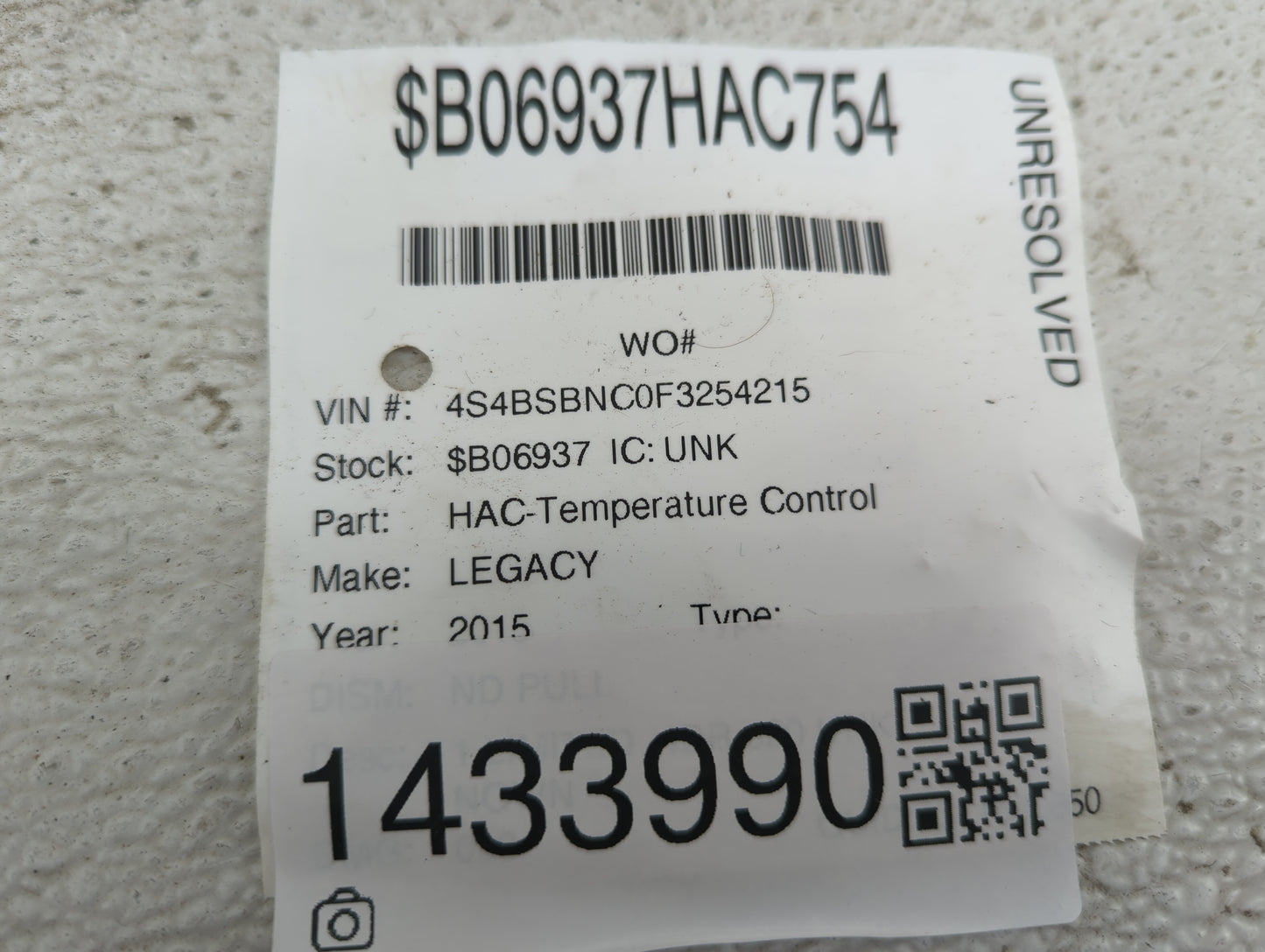 2010-2014 Subaru Legacy Climate Control Module Temperature AC/Heater Replacement P/N:72311AL11A Fits Fits 2010 2011 2012 201