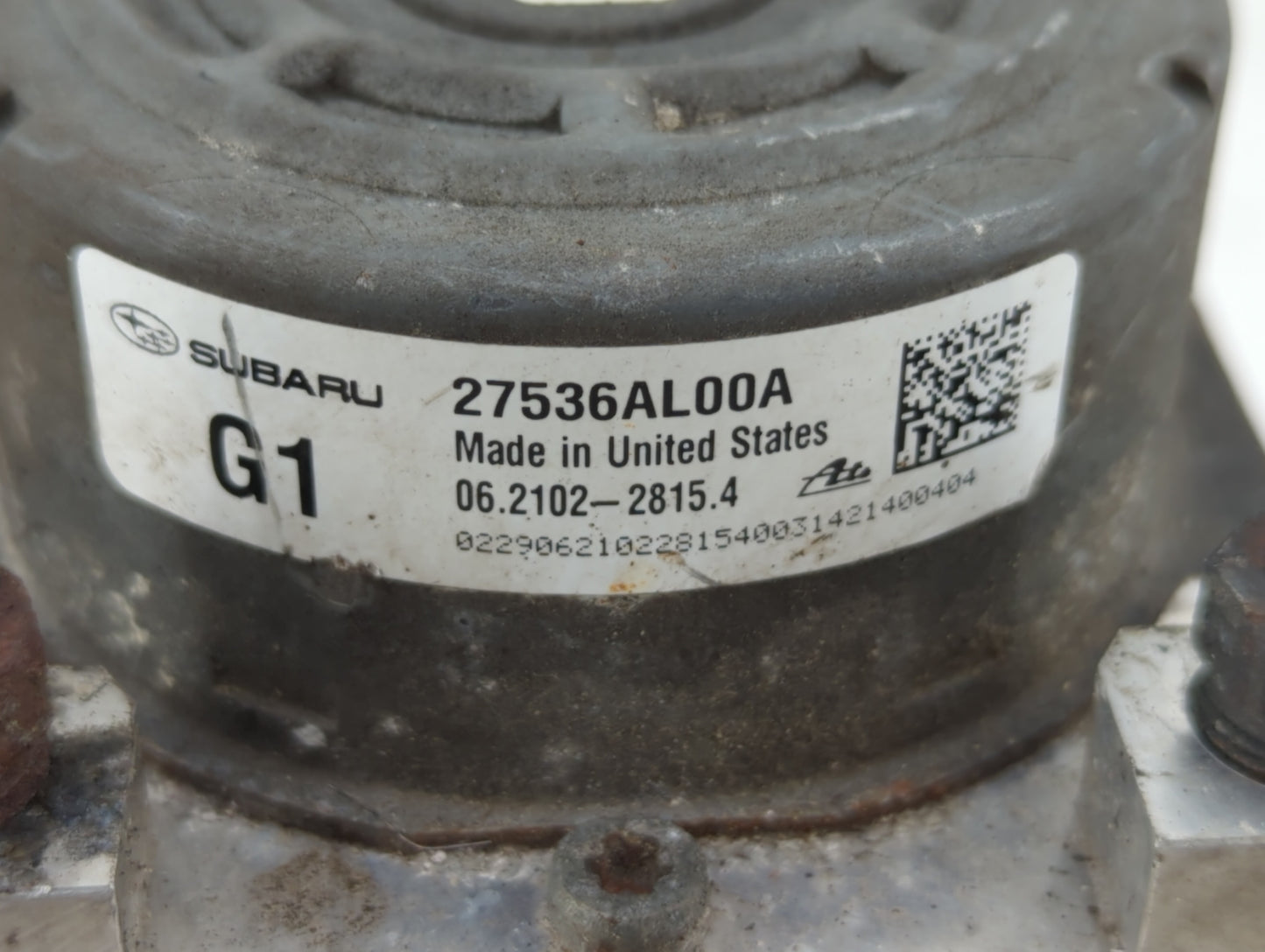 2015 Subaru Legacy ABS Pump Control Module Replacement P/N:27536AL00A Fits OEM Used Auto Parts - Oemusedautoparts1.com