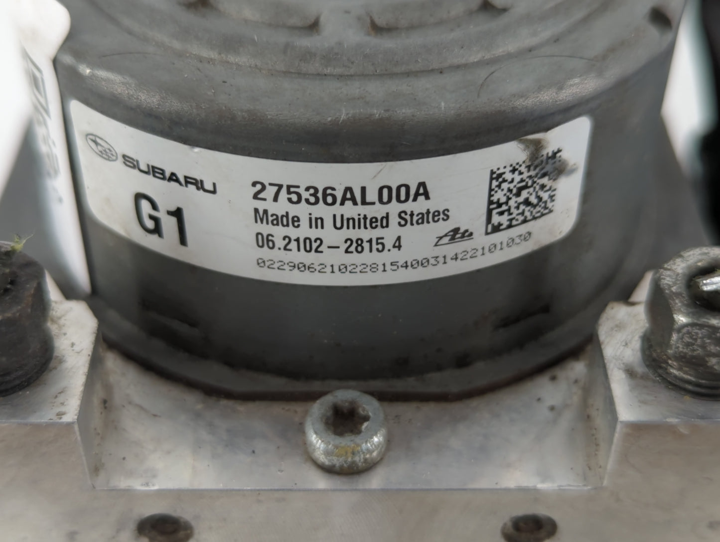 2015 Subaru Legacy ABS Pump Control Module Replacement P/N:27536AL00A Fits OEM Used Auto Parts - Oemusedautoparts1.com