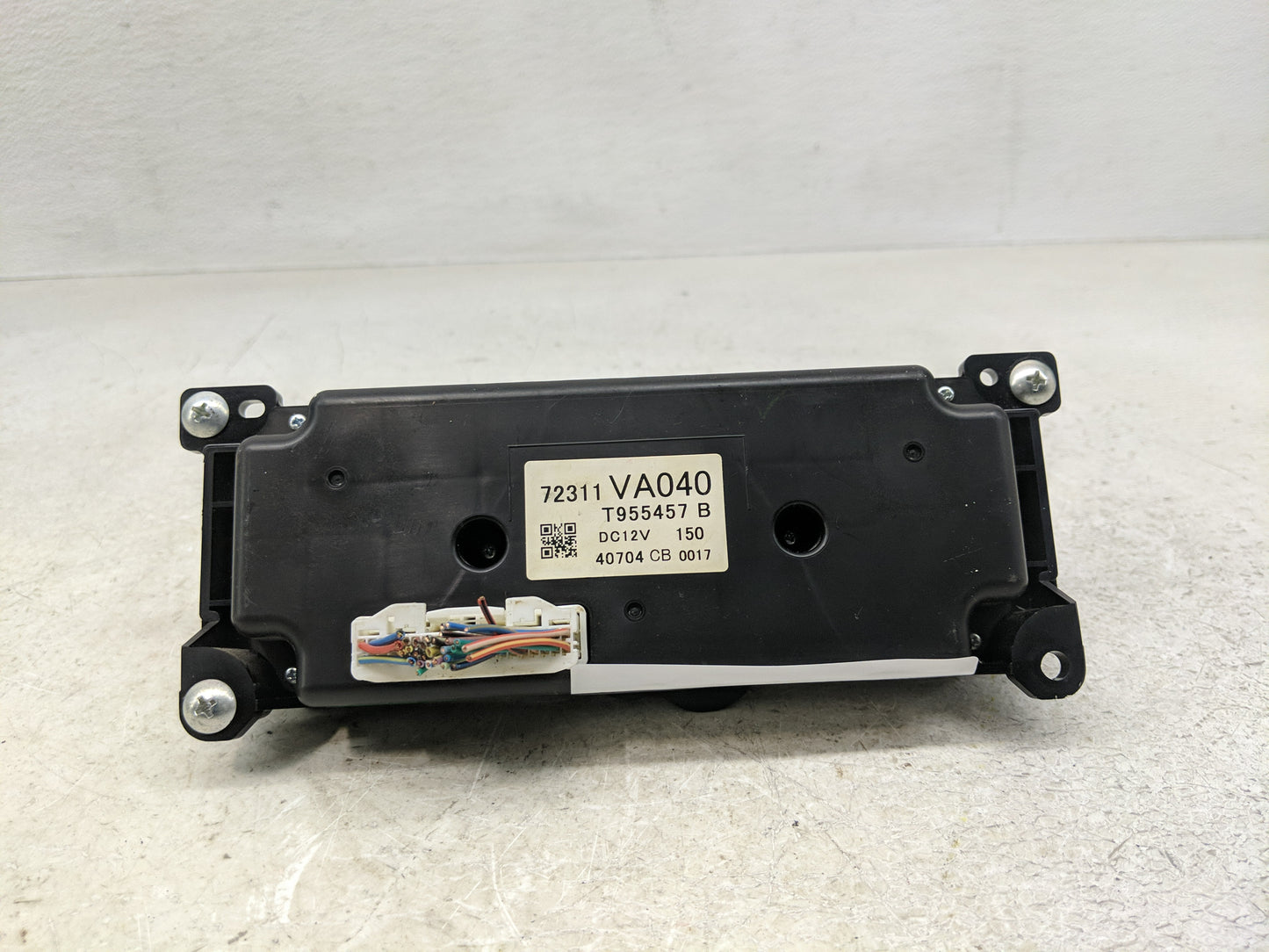 2015 Subaru Wrx Climate Control Module Temperature AC/Heater Replacement P/N:T955457 B 72311VA040 Fits OEM Used Auto Parts -