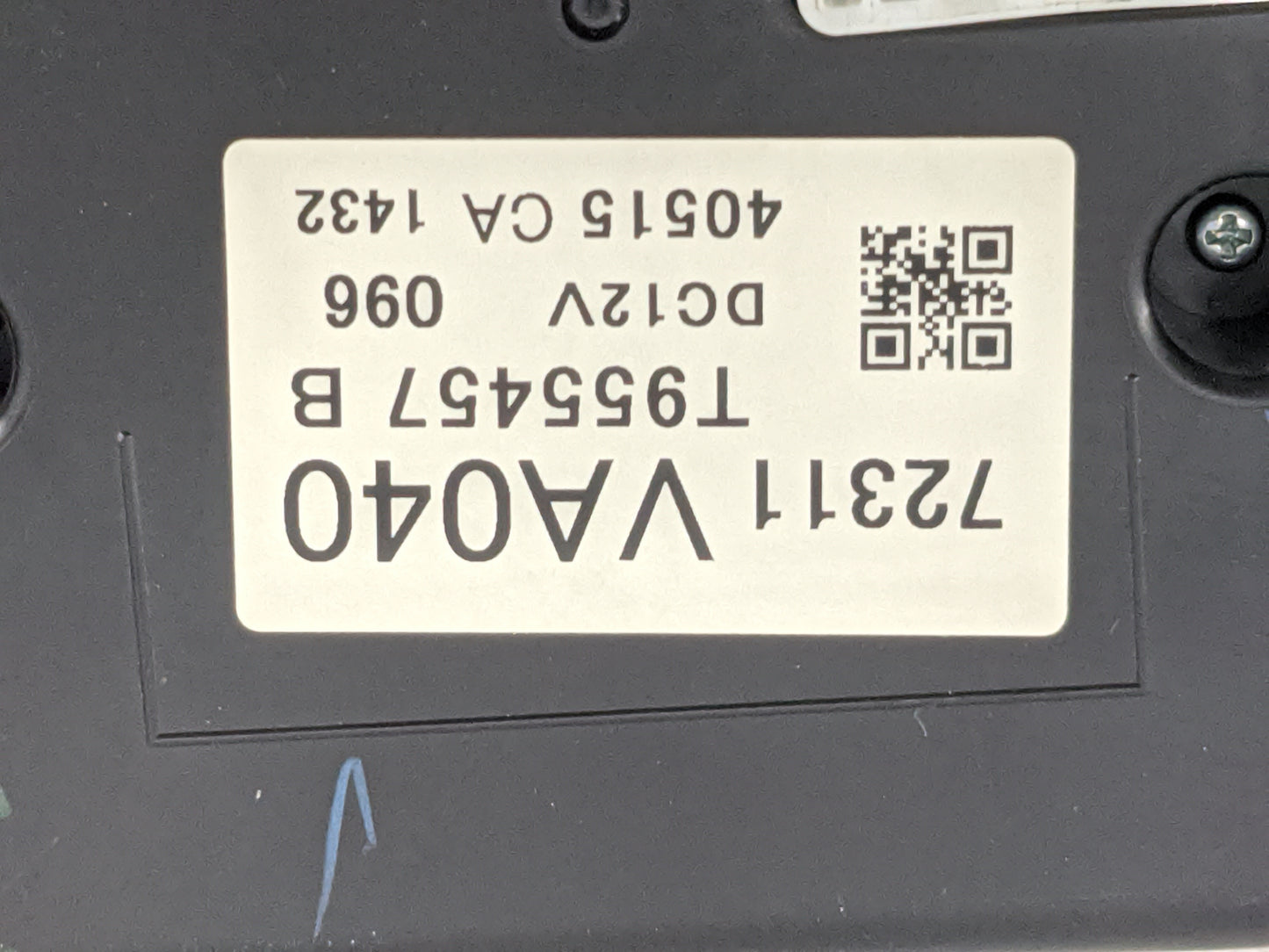 2015 Subaru Wrx Climate Control Module Temperature AC/Heater Replacement P/N:72311VA040 T955457 B Fits OEM Used Auto Parts -