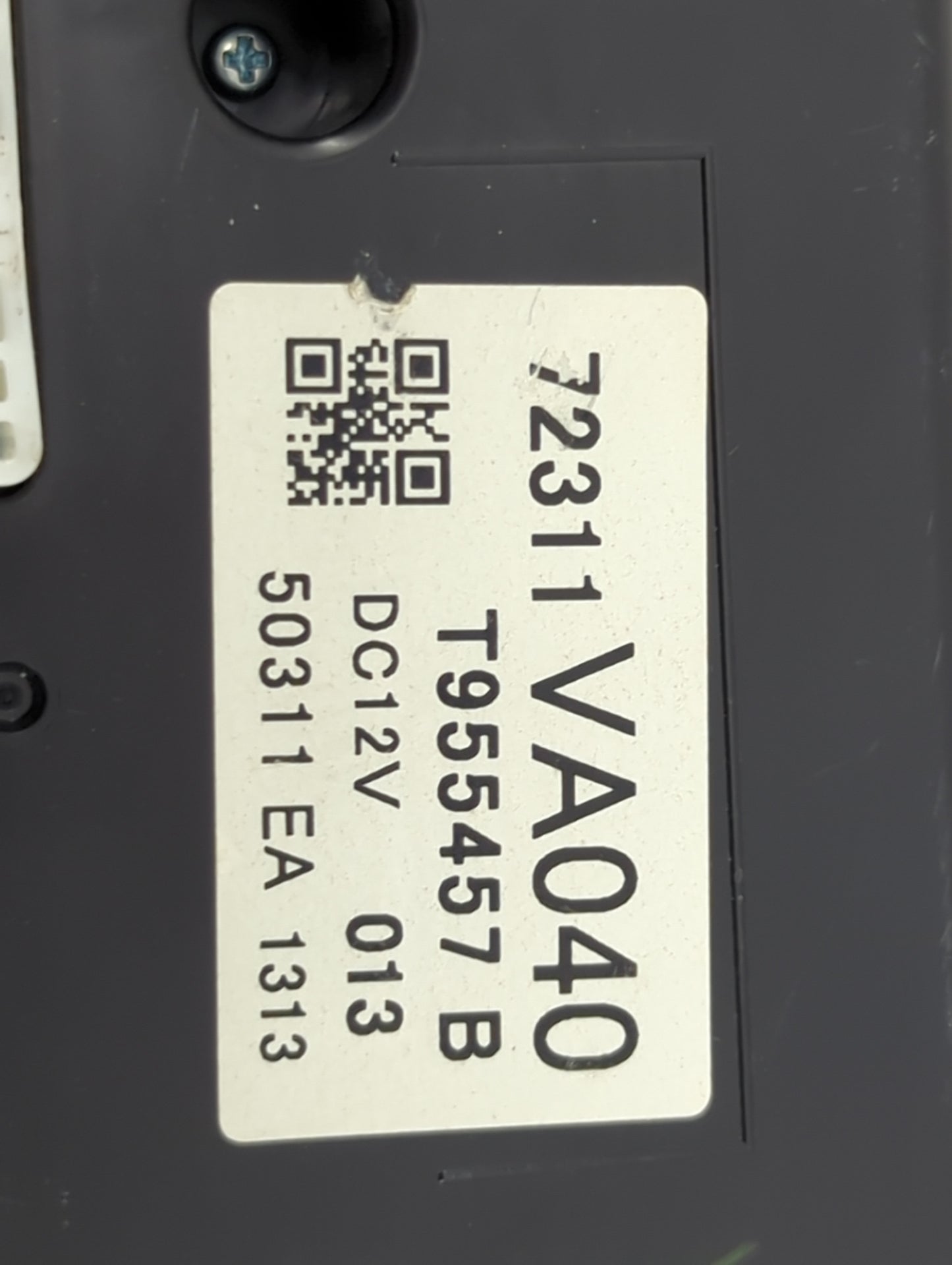 2015 Subaru Wrx Climate Control Module Temperature AC/Heater Replacement P/N:72311VA040 T955457 Fits OEM Used Auto Parts - O