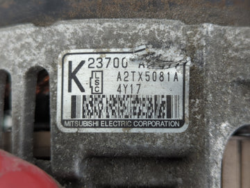 2013-2015 Subaru Xv Alternator Replacement Generator Charging Assembly Engine OEM P/N:A2TX5081A Fits Fits 2012 2013 2014 2015 OEM Used Auto Parts
