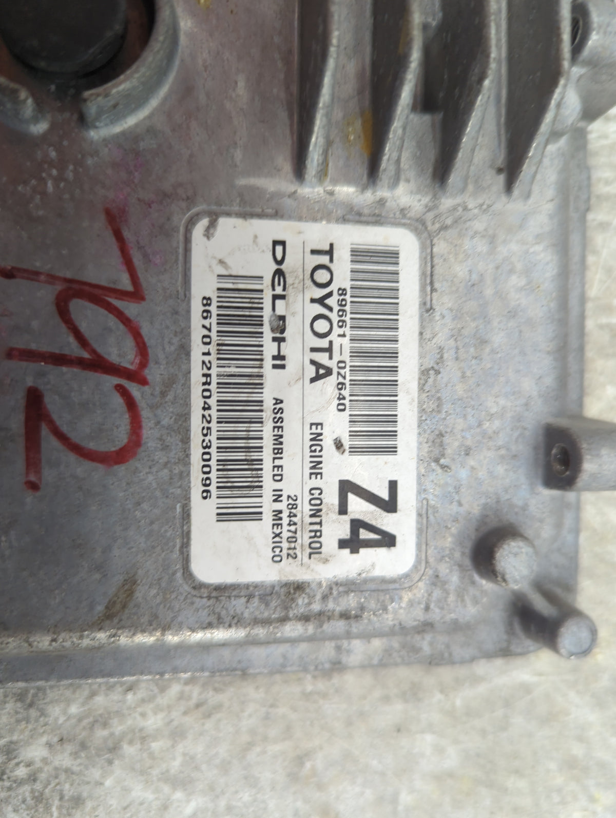 2015 Toyota Corolla PCM Engine Control Computer ECU ECM PCU OEM P/N:89661-0Z640 28447012, 867012R042530096 Fits OEM Used Aut