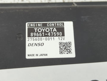 2015 Toyota Prius PCM Engine Control Computer ECU ECM PCU OEM P/N:89661-47590 89661-47591 Fits OEM Used Auto Parts