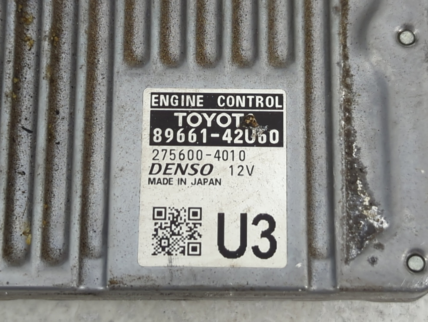 2015 Toyota Rav4 PCM Engine Control Computer ECU ECM PCU OEM P/N:89661-42U60 275600-4010 Fits OEM Used Auto Parts - Oemuseda
