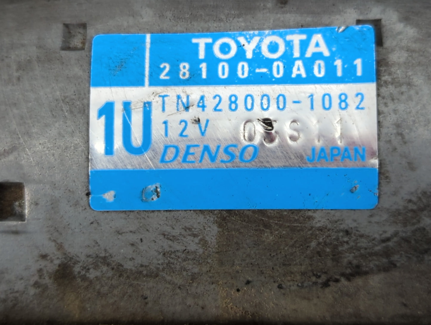 2006-2017 Toyota Rav4 Car Starter Motor Solenoid OEM P/N:TN428000-1082 28100-0A011 Fits OEM Used Auto Parts - Oemusedautopar