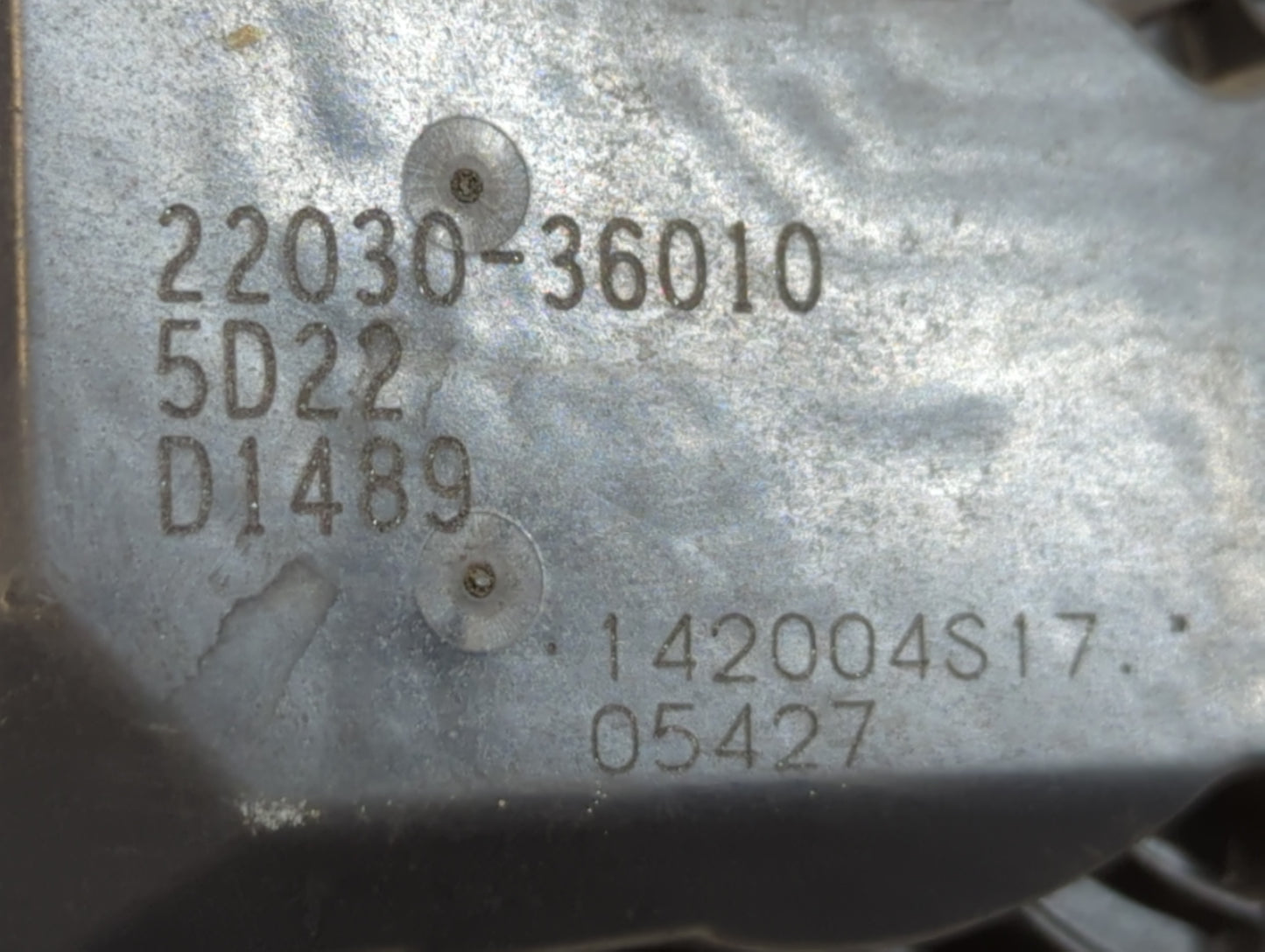 2009-2018 Toyota Rav4 Throttle Body P/N:22030-36010 Fits Fits 2009 2010 2011 2012 2013 2014 2015 2016 2017 2018 2019 OEM Use