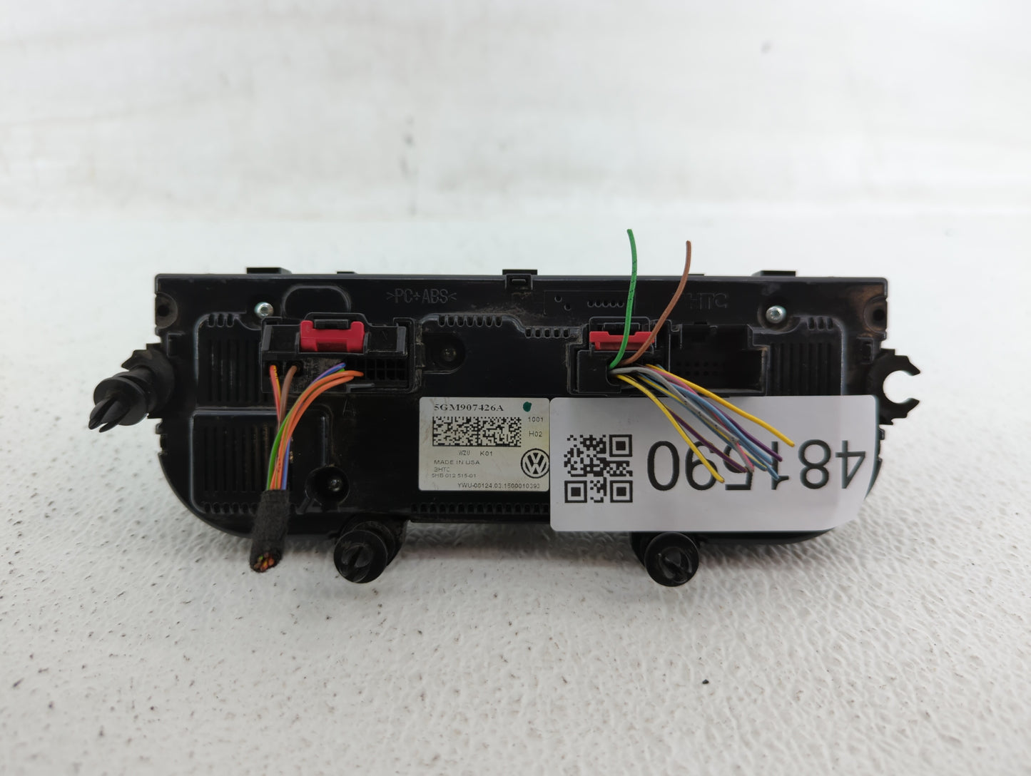 2015-2017 Volkswagen Golf Climate Control Module Temperature AC/Heater Replacement P/N:5G0907426Q 5GM907426A Fits OEM Used A