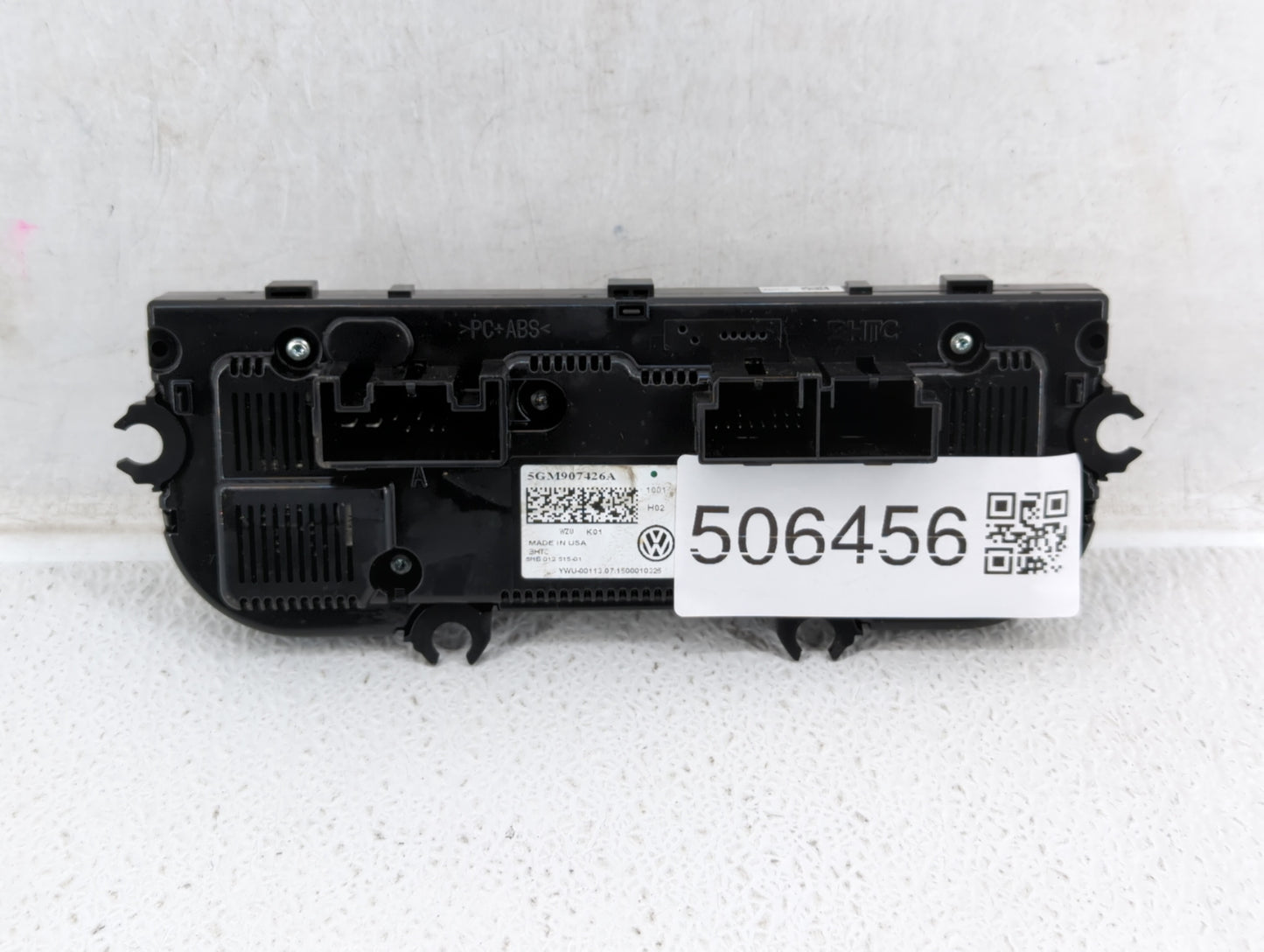2015-2016 Volkswagen Golf Climate Control Module Temperature AC/Heater Replacement P/N:5GM907426A Fits Fits 2015 2016 OEM Us