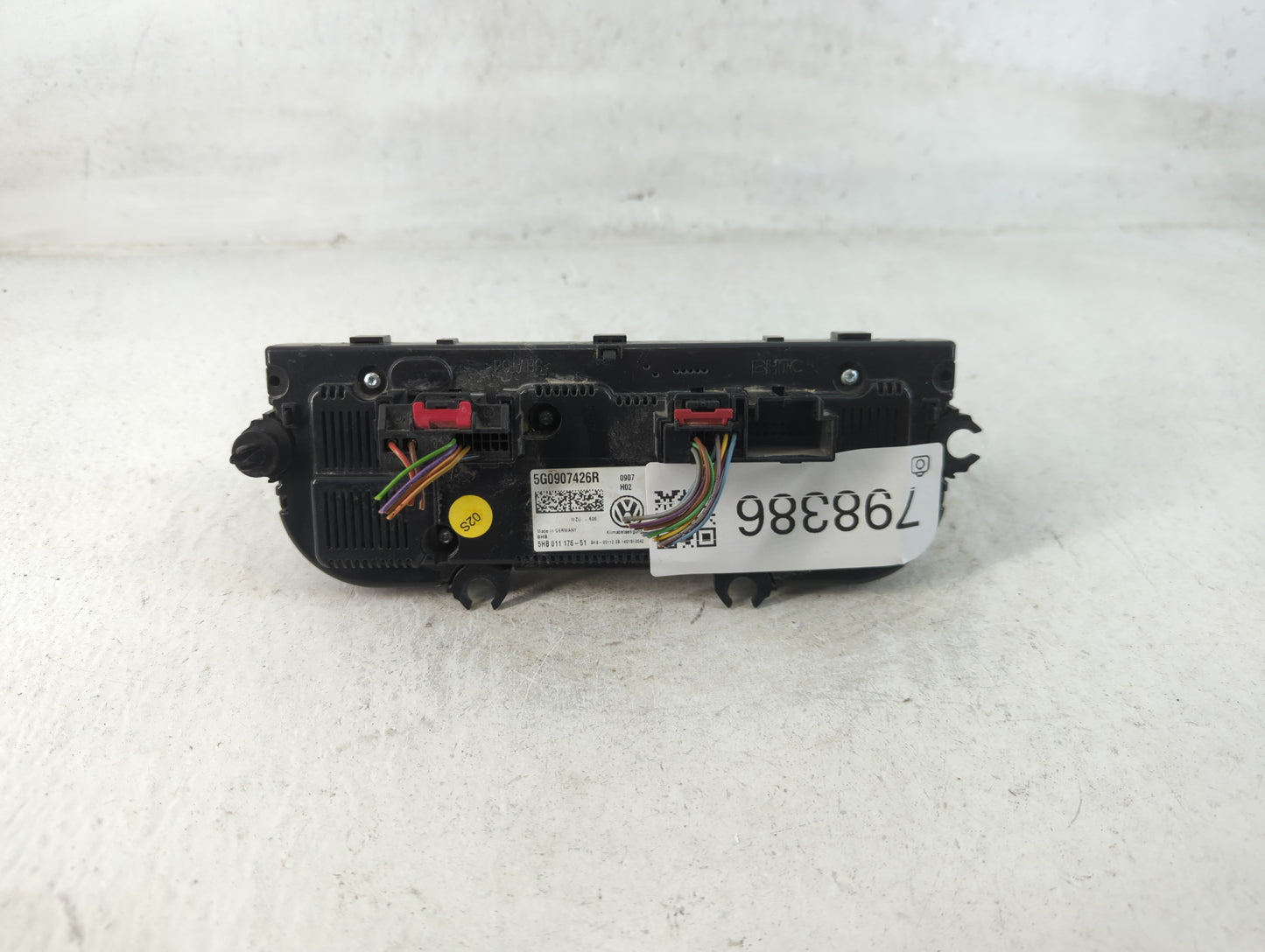 2015 Volkswagen Golf Climate Control Module Temperature AC/Heater Replacement P/N:5G0907426R Fits OEM Used Auto Parts - Oemu