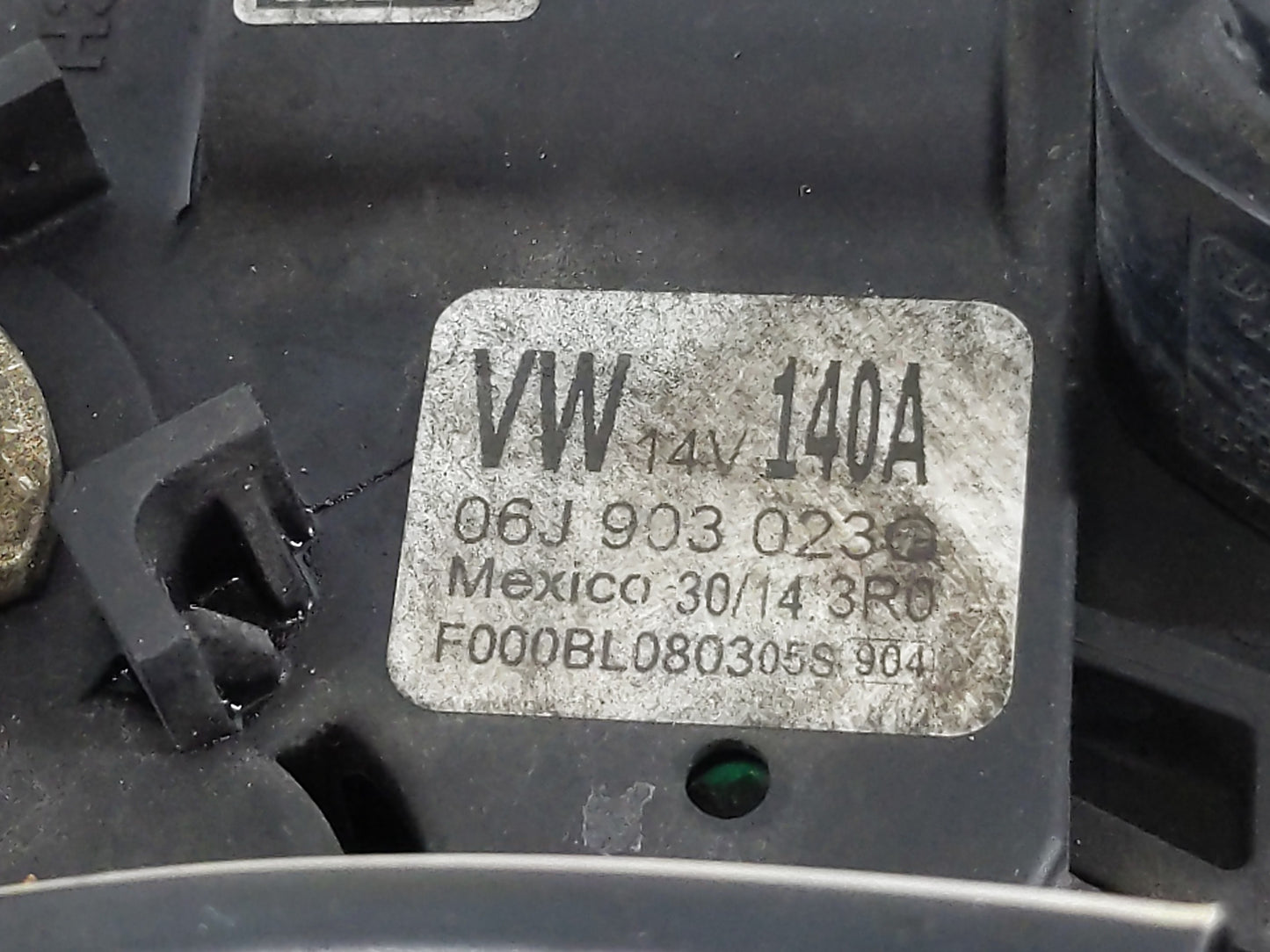 2015-2017 Volkswagen Gti Alternator Replacement Generator Charging Assembly Engine OEM P/N:06J 903 023Q Fits OEM Used Auto P