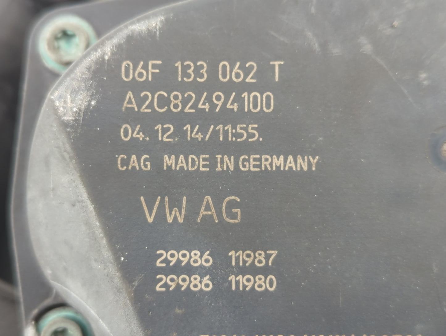 2006-2019 Volkswagen Gti Throttle Body P/N:06F 133 062 T Fits OEM Used Auto Parts - Oemusedautoparts1.com