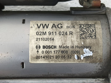 2014 Volkswagen Jetta Car Starter Motor Solenoid OEM P/N:02M 911 024 R Fits Fits 2015 2016 2017 2018 2019 2020 2021 2022 OEM Used Auto Parts