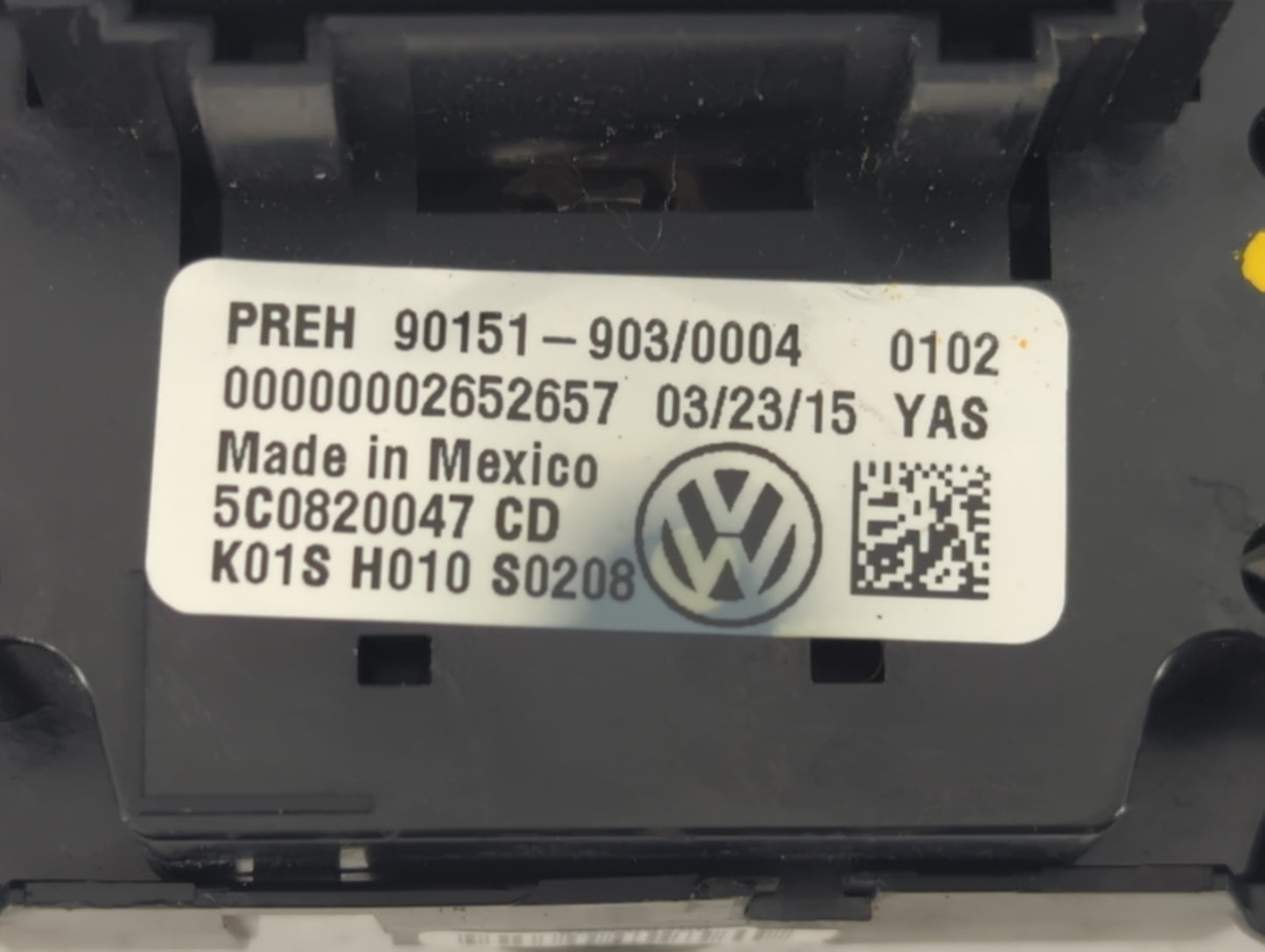2015-2017 Volkswagen Jetta Climate Control Module Temperature AC/Heater Replacement P/N:5C0820047 90151-0004 Fits OEM Used A