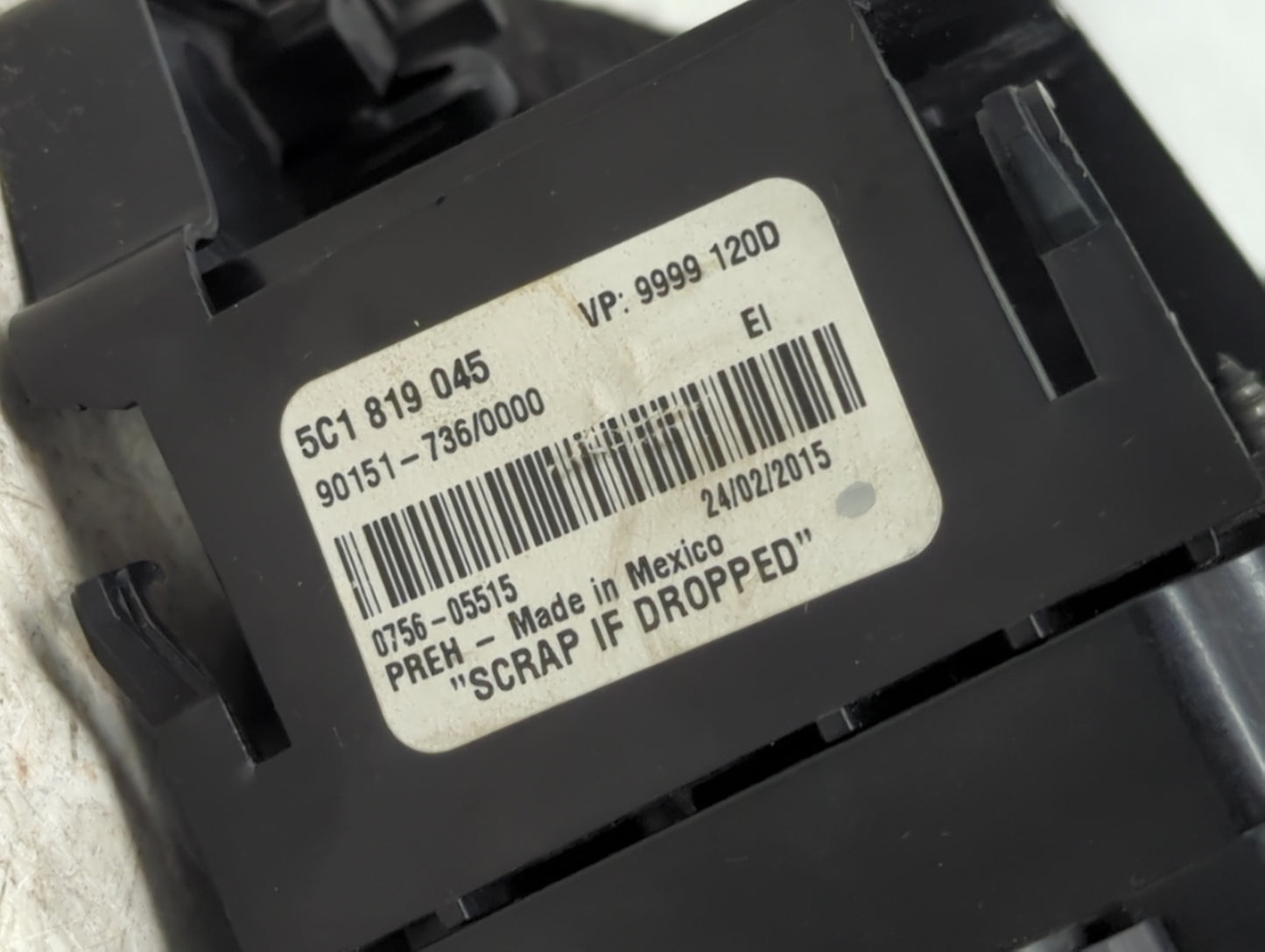 2015-2018 Volkswagen Jetta Climate Control Module Temperature AC/Heater Replacement P/N:5C1819045 Fits Fits 2015 2016 2017 2