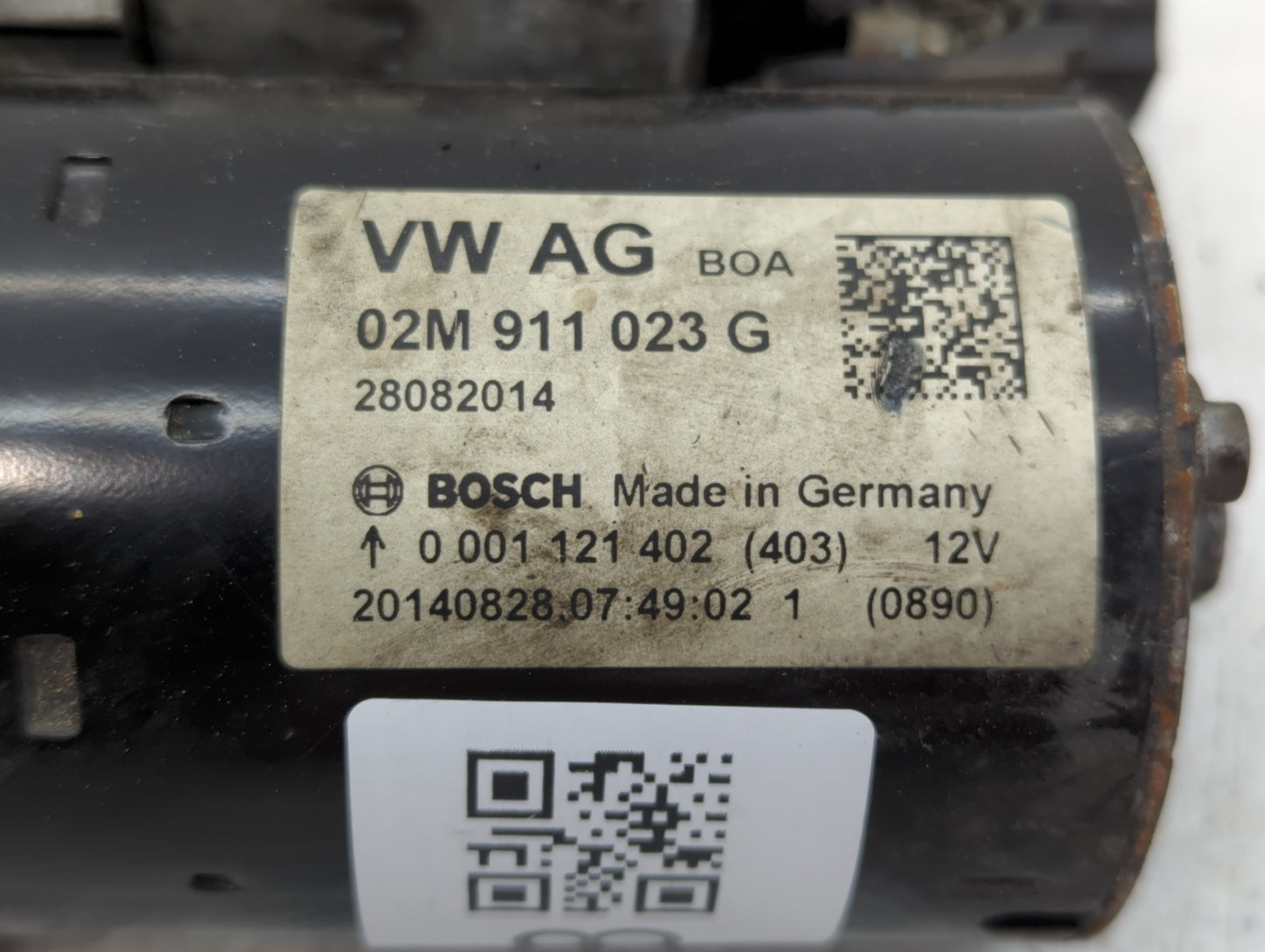 2012-2016 Volkswagen Jetta Car Starter Motor Solenoid OEM P/N:02M 911 023 G Fits Fits 2012 2013 2014 2015 2016 2018 OEM Used