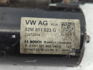 2012-2018 Volkswagen Jetta Car Starter Motor Solenoid OEM P/N:02M 911 023 G Fits Fits 2011 2012 2013 2014 2015 2016 2017 2018 2019 OEM Used Auto Parts