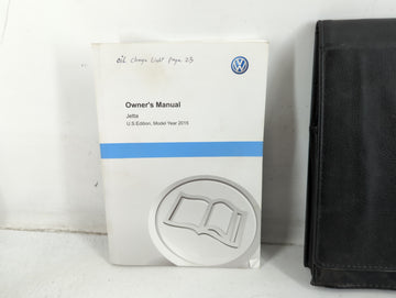 2015 Volkswagen Jetta Owners Manual Book Guide P/N:1525U1JT623 OEM Used Auto Parts