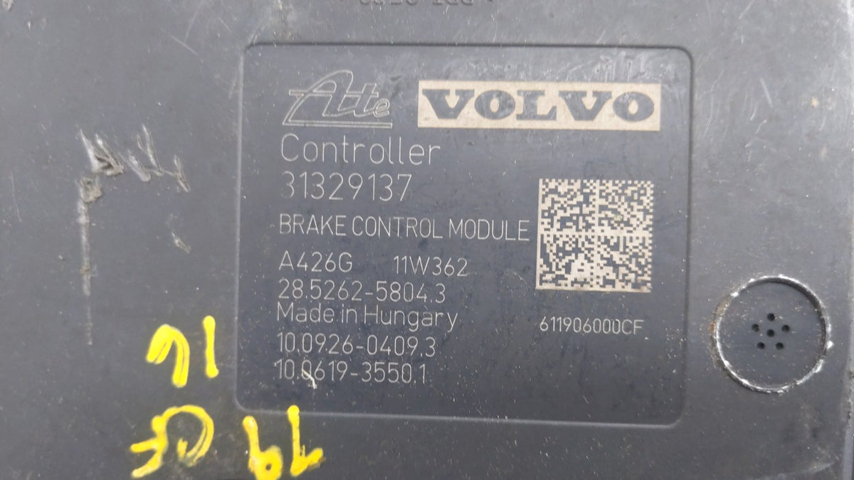 2011-2016 Volvo S60 Anti-Lock Brake ABS Pump Module Actuator OEM P/N:P31400544 P31329137 Fits Fits 2011 2012 2013 2014 2015