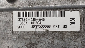 2016 Acura Mdx PCM Engine Control Computer ECU ECM PCU OEM P/N:37820-5J6-A46 37820-5J6-A24 Fits OEM Used Auto Parts