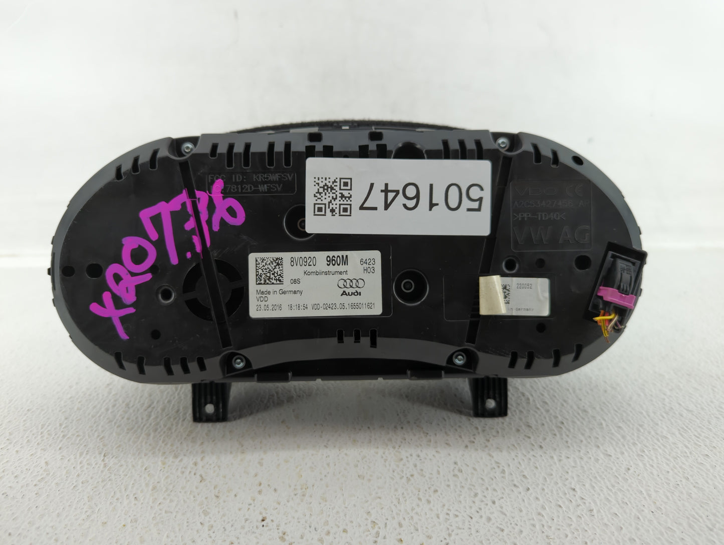 2015-2016 Audi A3 Instrument Cluster Speedometer Gauges P/N:8V0920 960M Fits Fits 2015 2016 OEM Used Auto Parts - Oemusedaut